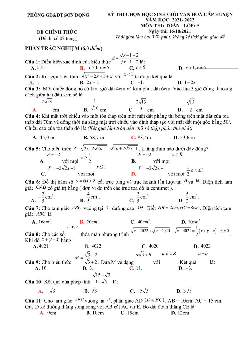 Đề thi HSG Toán 9 cấp huyện năm 2021 – 2022 phòng GD&ĐT Sơn Động – Bắc Giang