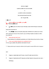 Tài liệu câu hỏi ôn tập luật hành chính | Trường Đại học Luật, Đại học Quốc gia Hà Nội