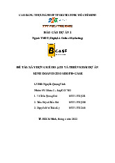 Báo cáo Dự Án 1: Kế hoạch Kinh Doanh Online cho Shop B-Case | Môn Thương mại điện tử - Trường Cao đẳng Thực hành FPT