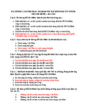 Ngân hàng trắc nghiệm môn tư tưởng Hồ Chí Minh