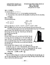 Đề khảo sát Toán 9 tháng 10 năm 2025 trường THCS Nhân Chính – Hà Nội