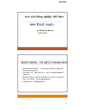 Chương 1 - slides môn Kinh tế vi mô | Học viện Nông nghiệp Việt Nam