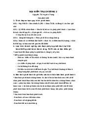 Đề Kiểm Tra Chương 2 Môn Thị Trường Chứng Khoán | Học Viện Ngân Hàng