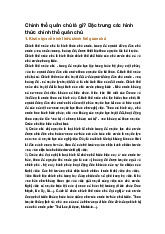 Chính thể quân chủ là gì? Đặc trưng các hình thức chính thể quân chủ