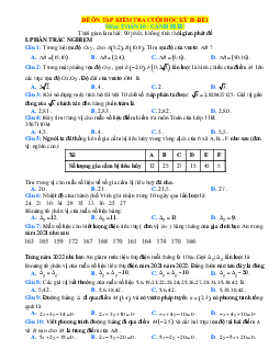 Bộ đề thi học kỳ 2 Toán 10 Cánh diều (có đáp án)