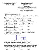 Đề giữa học kì 1 Toán 6 năm 2024 – 2025 phòng GD&ĐT Giao Thủy – Nam Định
