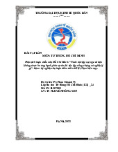 Phân tích luận điểm Hồ Chí Minh: “Nước độc lập mà người dân không được hưởng tự do hạnh phúc thì độc lập cũng chẳng có nghĩa lí gì.” Làm rõ ý nghĩa của luận điểm đối với Việt Nam hiện nay | Tiểu luận môn Tư tưởng Hồ Chí Minh