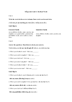 Tiếng Anh 6 Unit 4: The Real World | Explorer English