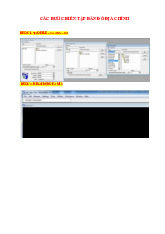 Các Bước Biên Tập Bản Đồ Địa Chính môn Quản lý môi trường  | Học viện Nông nghiệp Việt Nam