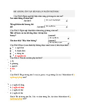 Đề Cương Ôn Tập 2023 Môn Dẫn luận ngôn ngữ | Trường Đại học Ngoại ngữ, Đại học Huế