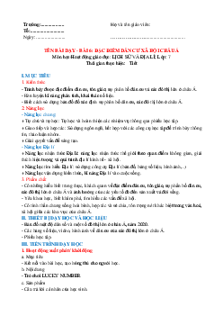 Giáo án Bài 6: Đặc điểm dân cư, xã hội Châu Á Địa lý 7 | Kết nối tri thức