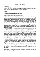 Đề cương môn Luật hiến pháp - Trường Đại học lao động -  xã hội.