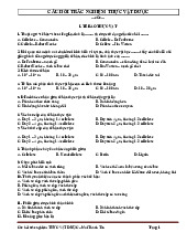 Quiz - Tế bào Thực vật Dược | Đại học Y Dược Thành phố Hồ Chí Minh