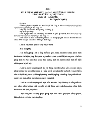 Bài 1 Nhập môn luật hình sự môn Luật Hình Sự | Trường Đại học Luật, Đại học Quốc gia Hà Nội