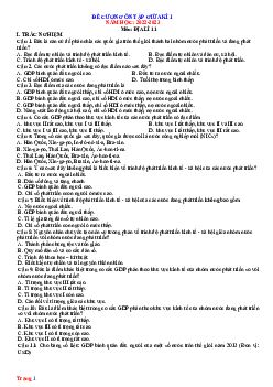 Đề cương ôn thi Địa 11 Giữa HK1 năm 2022-2023