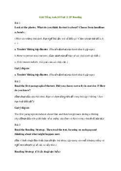 Giải Tiếng Anh 10 Unit 2: 2F Reading | Friends Global