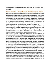 Phân tích nhân vật mẹ Lê trong “Nhà mẹ Lê” - Thạch Lam hay nhất - Ngữ văn 10