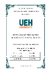 Bài tiểu luận kết thúc học phần môn Đầu tư và tài trợ bất động sản | Đại học Kinh tế Thành phố Hồ Chí Minh