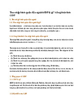 Thu nhập bình quân đầu người GDP là gì? Công thức tính GDP