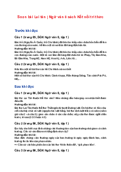 Soạn bài Lai tân | Ngữ văn 8 sách Kết nối tri thức