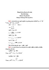 Bài tập về nhà Chương 5 - Phản ứng kết tủa | Hóa học môi trường | Trường Đại học Khoa học Tự nhiên, Đại học Quốc gia Hà Nội