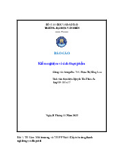 Đề cương môn vi sinh thực phẩm- Trường Đại học bách khoa - Đại học đà nẵng.