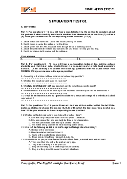 SIMULATION TEST 01 FOR NEC