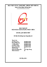 Bài tập lớp Kế hoạch kiểm thử: Hệ thống bán hàng điện tử môn Đảm bảo chất lượng phần mềm | Học viện Công Nghệ Bưu Chính Viễn Thông