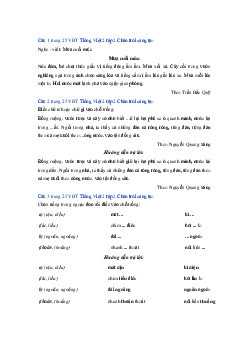Giải VBT môn Tiếng việt 2 học kì 2 - Bài 4: Mùa đông ở vùng cao | Chân trời sáng tạo