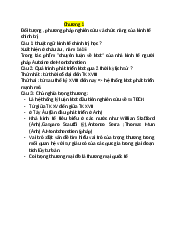 Đề cương giữa học phần - Kinh tế chính trị | Đại Học Hà Nội