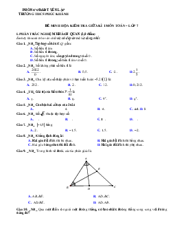 Đề thi giữa kì 1 Văn 7 | Đề 6 | Kết nối tri thức