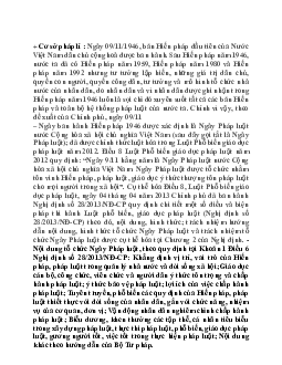 Tài liệu đọc cơ sở pháp lí - luật của môn Luật hiến pháp | Đại học nội vụ Hà Nội