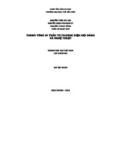 Nghiên cứu Thánh Tông di thảo: Nội dung & Nghệ thuật (CH23VH)