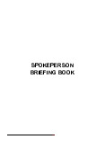 Spokesperson Briefing BOOK  - Tài liệu tham khảo | Đại học Hoa Sen
