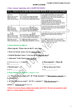 Noun clauses | Anh văn chuyên ngành | Đại học Khoa học Xã hội và Nhân văn, Đại học Quốc gia Thành phố HCM