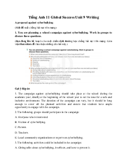 Giải Unit 9 Writing | Tiếng Anh 11 Global Success