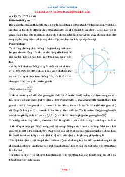 Trắc nghiệm về quãng đường trong dao động điều hòa Vật lí 12 có lời giải và đáp án