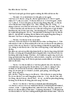 Đặc điểm dân tộc Việt Nam | Tư tưởng Hồ Chí Minh | Đại học Thương mại