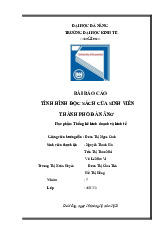 Bài báo cáo tình hình đọc sách của sinh viên thành phố-Đà Nẵng Học phần: Thống kê kinh doanh và kinh tế