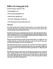 Chương 8 Kiểm Tra Trong Quản Trị và Ứng Dụng | Môn Quản trị học đại cương - Đại học Bách Khoa Hà Nội