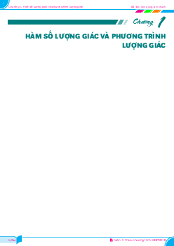 Hàm số lượng giác và phương trình lượng giác Toán 11 GDPT 2018