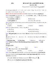 Đề thi thử tốt nghiệp THPT 2025 môn Hóa bám sát đề minh họa - Đề 8