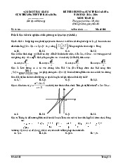 Đề chọn HSG Toán 12 năm 2024 – 2025 cụm trường THPT TP Bắc Giang