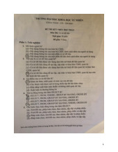 Đề thi hết môn học kì 1 Cơ sở dữ liệu năm học 2025-2026  - trường đại học Khoa học tự nhiên – Đại học quốc gia hà nội.