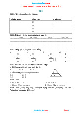 Đề thi ôn tập giữa học kỳ 1 môn Toán Môn Toán giải tích | Trường Học Viện nông nghiệp Việt Nam