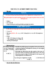 NỘI NĂNG VÀ SỰ BIẾN THIÊN NỘI NĂNG