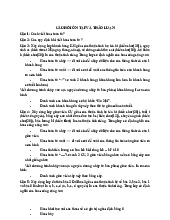 Câu hỏi và Bài tập Ôn tập Chương 3: Lập trình OOP | Lập Trình Hướng Đối Tượng