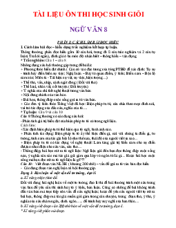 Tài liệu ôn thi HSG Ngữ văn 8 (có lời giải)