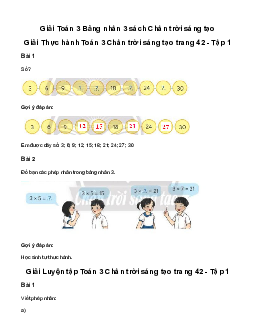 Giải Toán 3: Bảng nhân 3 | Chân trời sáng tạo