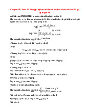Tìm giá trị lớn nhất nhỏ nhất của hàm chứa dấu giá trị tuyệt đối | Chuyên đề Toán 12